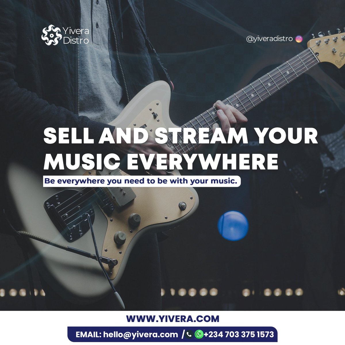 Sell and stream your music everywhere! 

Distribute your music globally with our user-friendly platform.
Sign-up for free now yivera.com

.
.
.
#MusicDistribution #MusicStreaming #IndieMusic #ArtistEmpowerment
#Crypto V and N
#earthquake