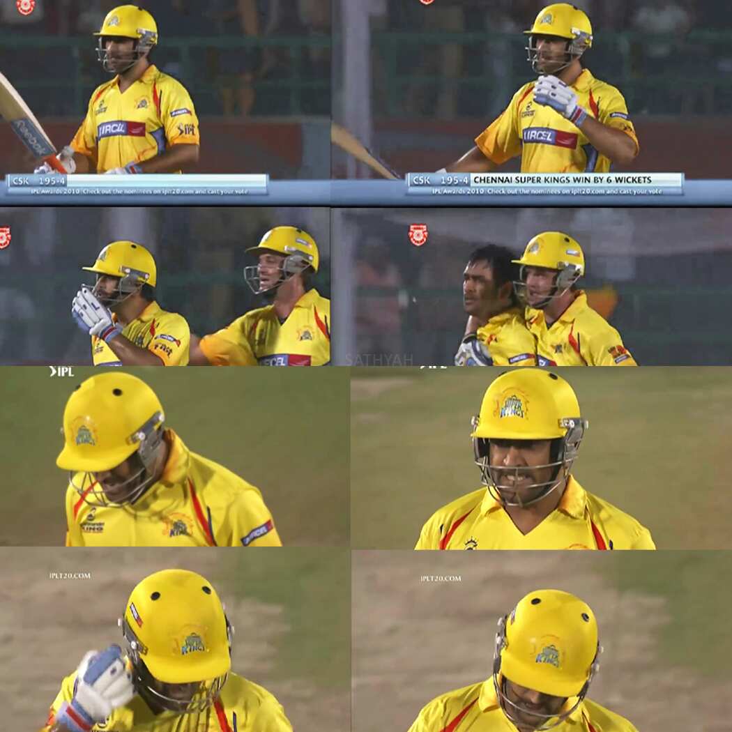 Imagine CSK playing a do or die match against RCB and MS Dhoni does something like this
