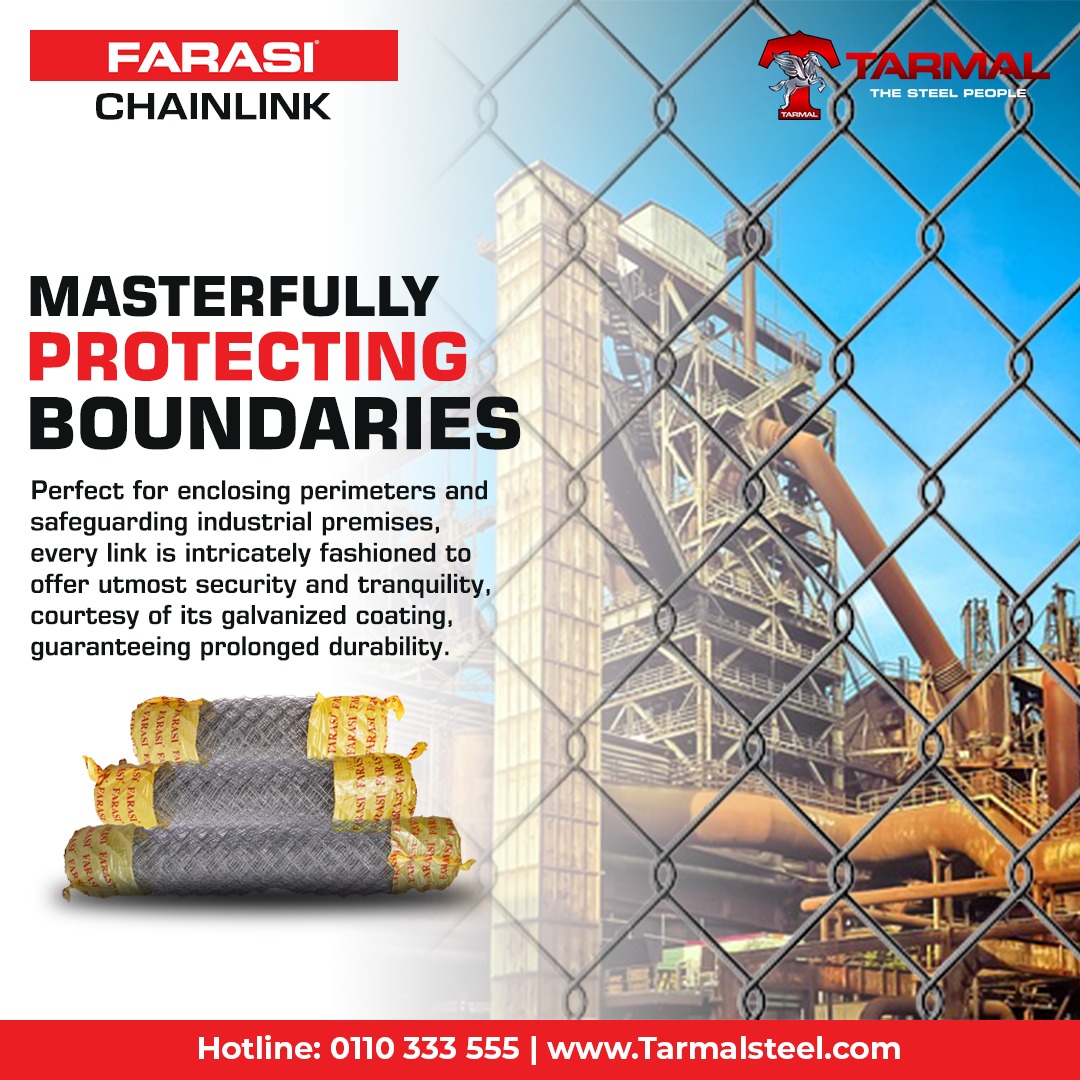 Are you seeking the ideal chainlink perimeter fencing solution to safeguard your industrial property? Opt for Farasi chainlink by Taramal Steel. Available in all leading hardware stores countrywide.
 📞+254 110 333 555

#TarmalSteel #farasichainlink #ConstructionMaterials