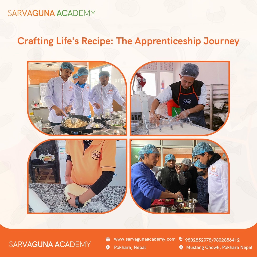 Apprenticeship at #SarvagunaAcademy goes beyond just recipes and techniques. It's about mastering life skills that make every day easier and more fulfilling. Here are some snapshots of our apprentice crafting the perfect apple pie - a delicious journey of learning and growth!🍏🥧