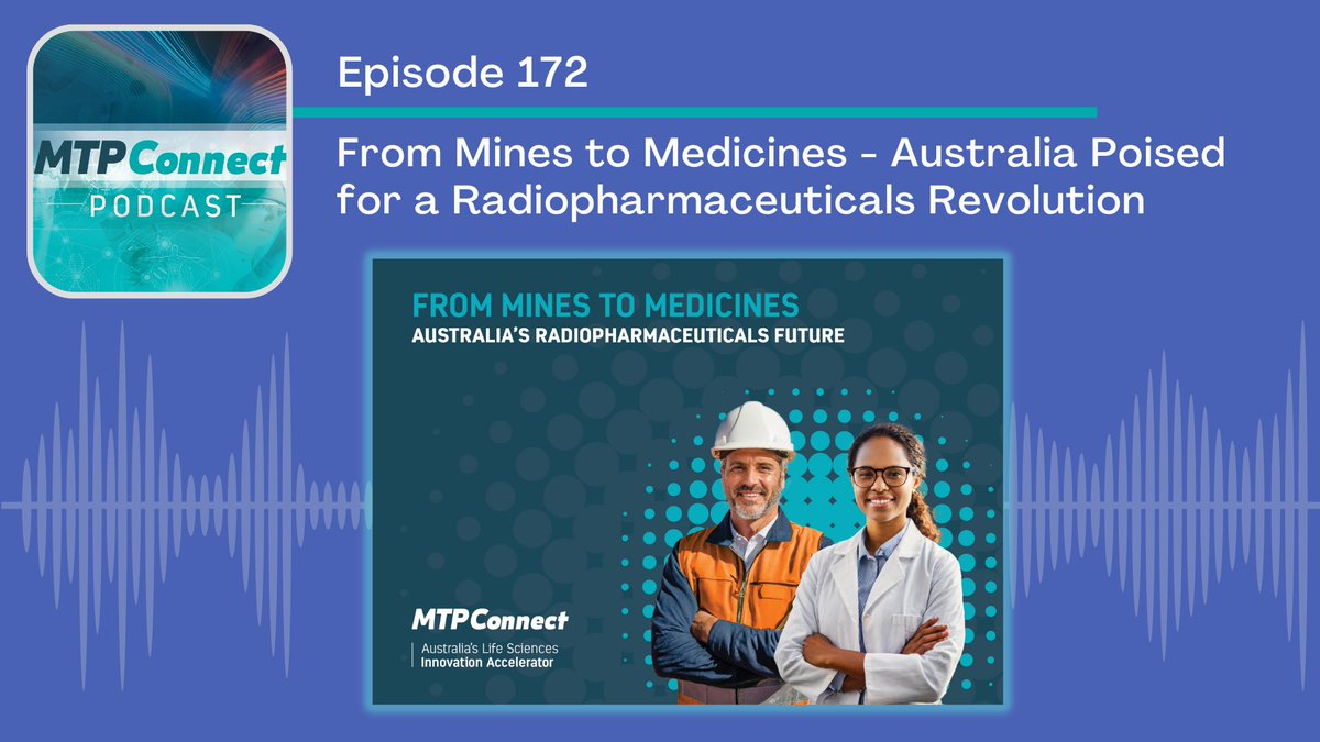 🎧Podcast special! From Mines to Medicines, Australia is poised to lead a life-saving revolution in radiopharmaceuticals from South Australia. We speak to leading experts about our new discussion paper & a national roadmap to maximise this opportunity! 🎧bit.ly/4aUkAu8
