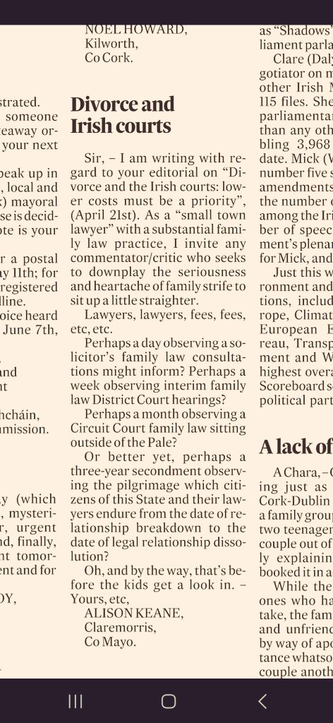 Divorce and Irish Courts | An invitation to @IrishTimes to come & observe current facilities and conditions. We say there's a better way: resource the already experienced Circuit Court.