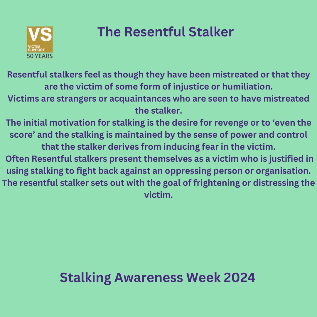 VS_WestYorks's tweet image. #Stalking is repeated, unwelcome behaviour which can leave you feeling alarmed, distressed and unsafe.
If you’ve experienced it, we’re here to help.
📞08 08 16 89 111
💻victimsupport.org.uk/live-chat
#NSAW2024