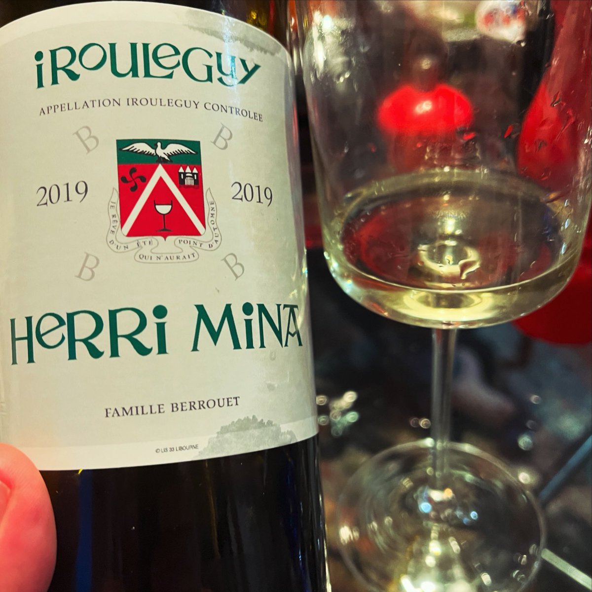 #herrimina stole the show!wines of #familleBerrouet from Irouleguy are worth to discover! #basquecountrywinesLush character with refreshing acidity. In Euskara means #Herri =Country #Mina #homesick loving it ! @thewinetattoo @pietrosd @TravelFoodiesTV @jules_mahon @wineworldnews