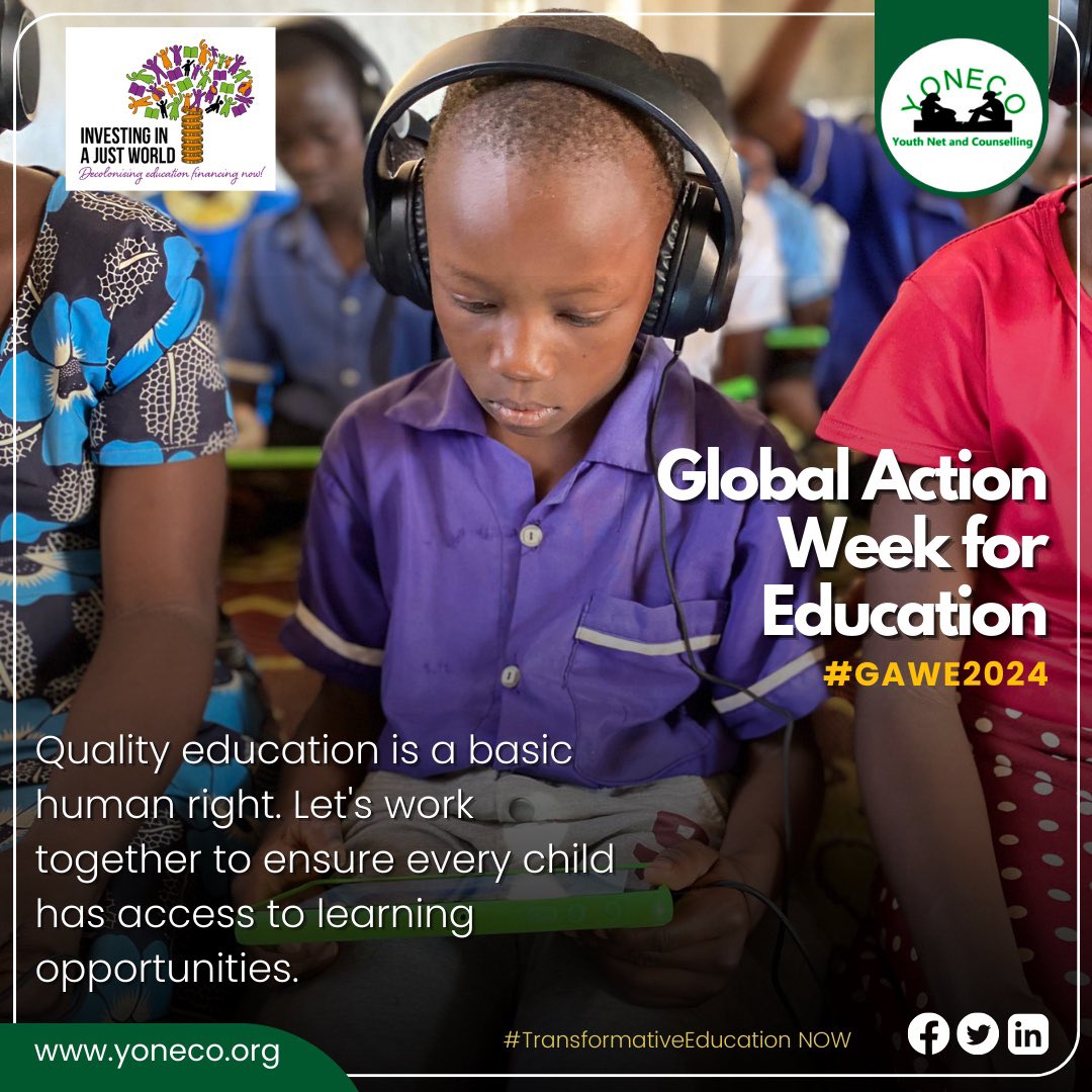 Today is the 3rd day of this year’s Global Action Week for Education (#GAWE) which will run TILL 26 April, 2024. The theme for this year’s global action week is 'Transformative Education'. @MacBainMkandawi | @onebillion | @IMAGINEWORLDWI1 | @globaleducation @danchikatentha