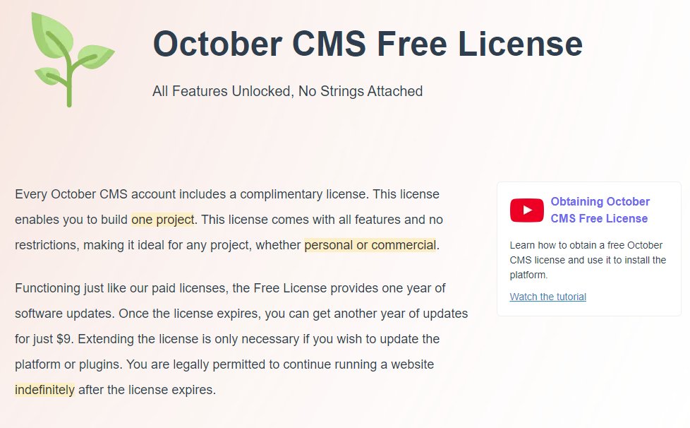Who wants to test <a href="/octobercms/">October CMS</a> and get a free licence ?  Here's how : octobercms.com/free-license

Please give it a try, I love this CMS based on #Laravel !