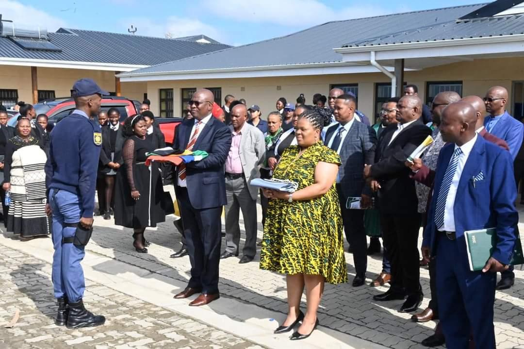 The Eastern Cape Premier, O.L Mabuyane with MEC for Education F.D Gade, accompanied by the Executive Mayor of BCMM Princess Faku are today in the Buffalo City District to officially handover Sophatisana Senior Secondary School. implemented by Coega,project costed  R75 million.