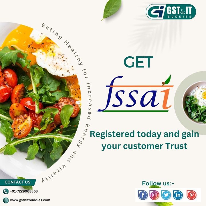 Ensure your food is FSSAI Certified for Quality and Safety, to gain your customers’ trust.

Connect with us: - +91-7229903363

Website: -www.gstntbuddies.com

#startupbusiness #ca #certification #eatrightindia #filing #foodbusiness #apeda #chennai #foodtechnologist #auditor