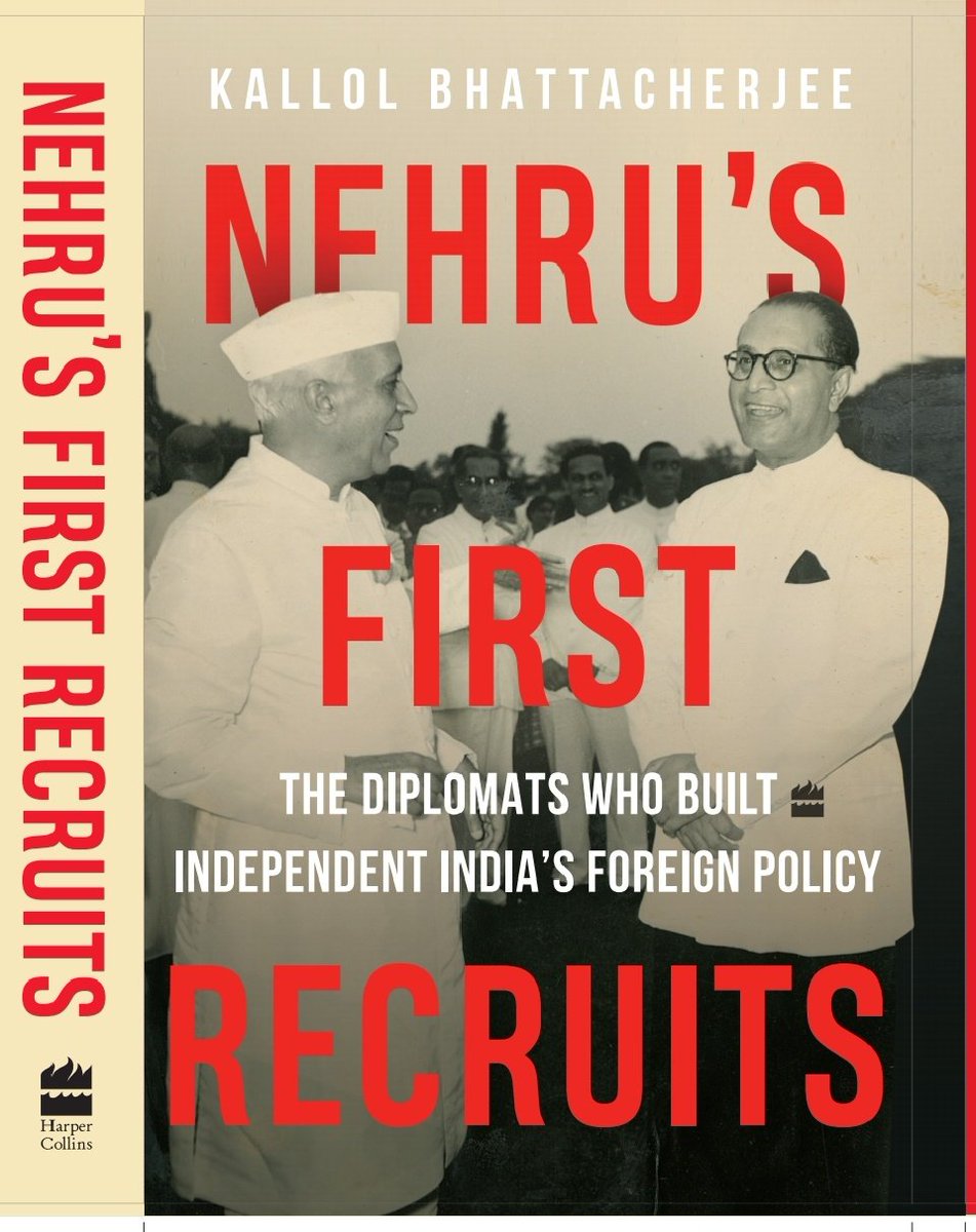 janusmyth's tweet image. Really thrilled to share the cover of my new book, &apos;Nehru&apos;s First Recruits: The Diplomats Who Built Independent India&apos;s Foreign Policy&apos; published by @HarperCollinsIN . Here&apos;s the pre-order link: amazon.in/Nehrus-First-R…