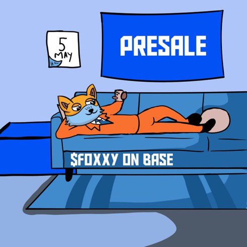 $750 | 15 Days 🐰 - RT & Follow : @FOXXYONBASE 🦊 _________________________________ Presale starts 5th May Live on Uniswap on May 9th Listing price around 0.01 🚀 Winner paid in 75000 $FOXXY tokens (Around $750)