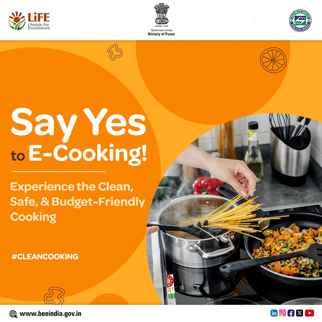 Did you know e-cooking can improve indoor air quality, reduce carbon emissions and enhance your quality of life? Switch to e-cooking today and make a positive impact on the environment!  #GoElectric #GoGreen