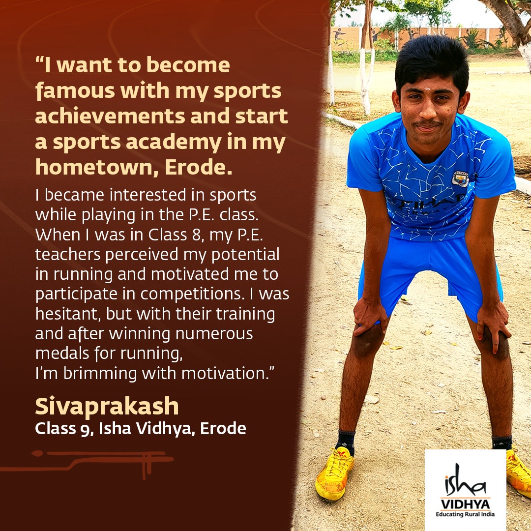 Sivaprakash has kept all his prizes in his cupboard and says they are a motivation to achieve his goals in sports: surpassing Usain Bolt’s records, becoming world-famous, and standing on his own two feet. #sports #athlete #ruraleducation
