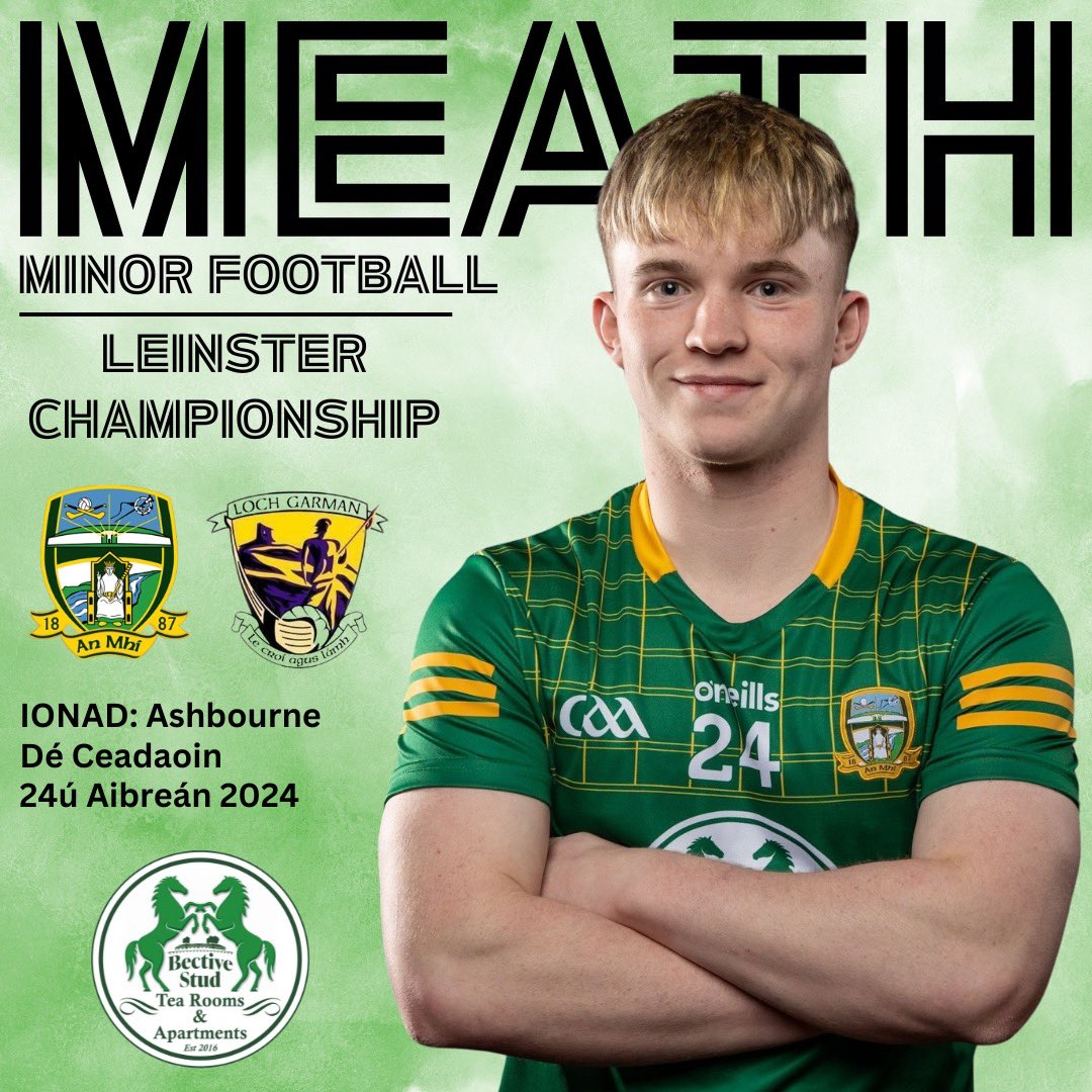 The games keep coming & this evening our Minor Footballers are in action at the Preliminary Quarter Final stage of the Electric Ireland Leinster MFC. Throw in for the game against Wexford is at 19:30 in Ashbourne. 🎟️’s: universe.com/users/leinster… 📸 via Paula Greif #MeathGAA