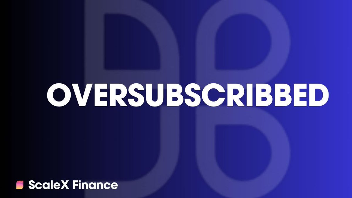 $SCLX is oversubscribed on @Dojo_Swap 🔥

You can still contribute to it.