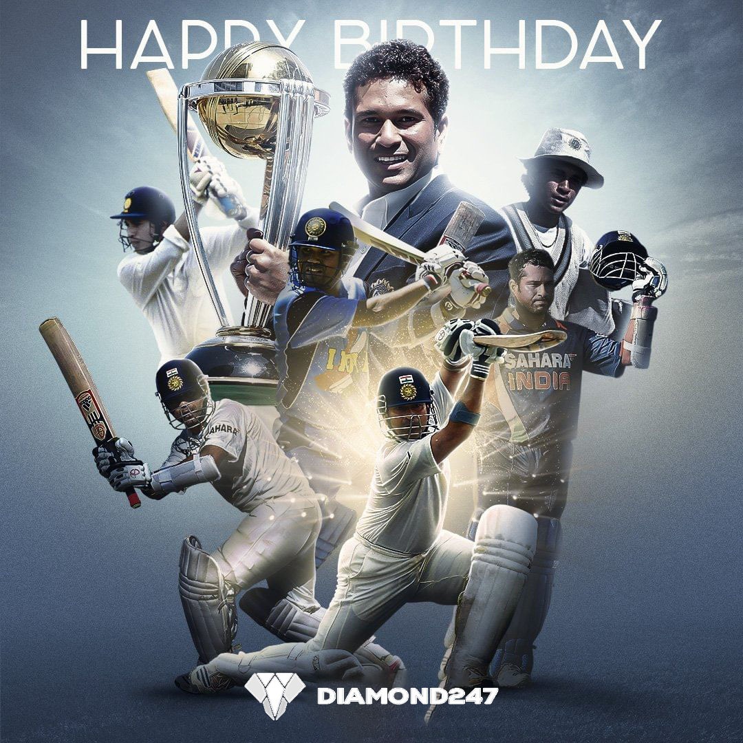 𝗢𝗻𝗲 𝗠𝗮𝗻. 𝗢𝗻𝗲 𝗖𝗵𝗮𝗻𝘁. 𝗖𝗼𝘂𝗻𝘁𝗹𝗲𝘀𝘀 𝗲𝗺𝗼𝘁𝗶𝗼𝗻𝘀 ❤️ Happy birthday, Master Blaster Sachin Tendulkar. 🤩

#SachinTendulkar | #Cricket | #OTD | #HappyBirthday | #diamond247com |