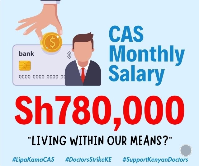 chainabrian's tweet photo. If truly Kenya was broke, we would not have unconstitutional Chief Administrative Secretaries (CAS) making a fortune from our coffers. Doctors cannot be the only ones 'living within our means.' @WilliamsRuto @HonMoses_Kuria @MOH_Kenya 

#StopBullyingDoctors 
#MedicalInternsWork https://t.co/GpY1UUc0ob