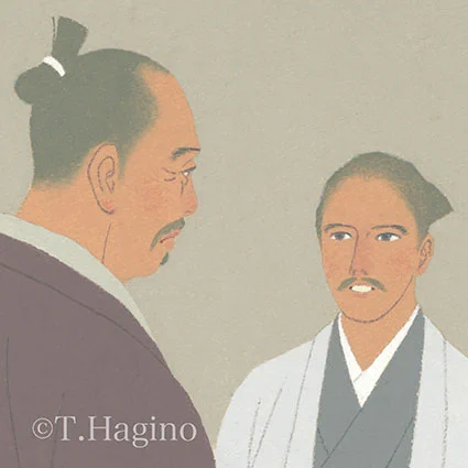 北國新聞、富山新聞連載小説 安部龍太郎さん作「銀嶺のかなた」第457~460回挿絵です。 