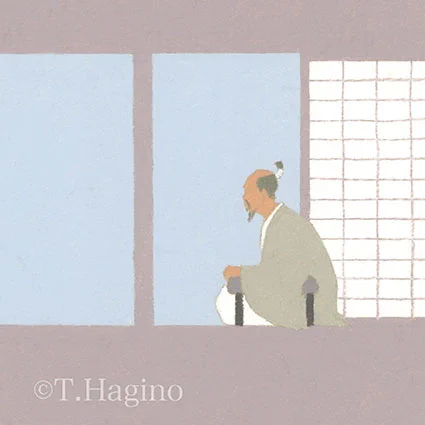 北國新聞、富山新聞連載小説 安部龍太郎さん作「銀嶺のかなた」第457~460回挿絵です。 