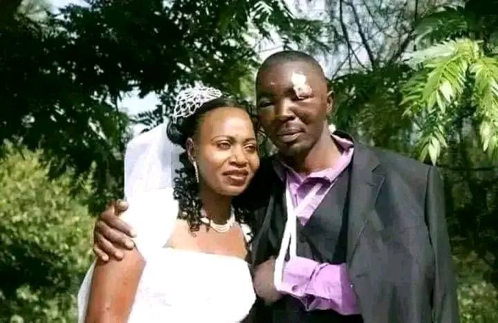 This is Thabang, he impregnated Palesa and wanted to dump her together with the baby. Palesa's father had a 5 minutes talk with Thabang. To make the story short, this is their wedding photo.🩷🩷🩷