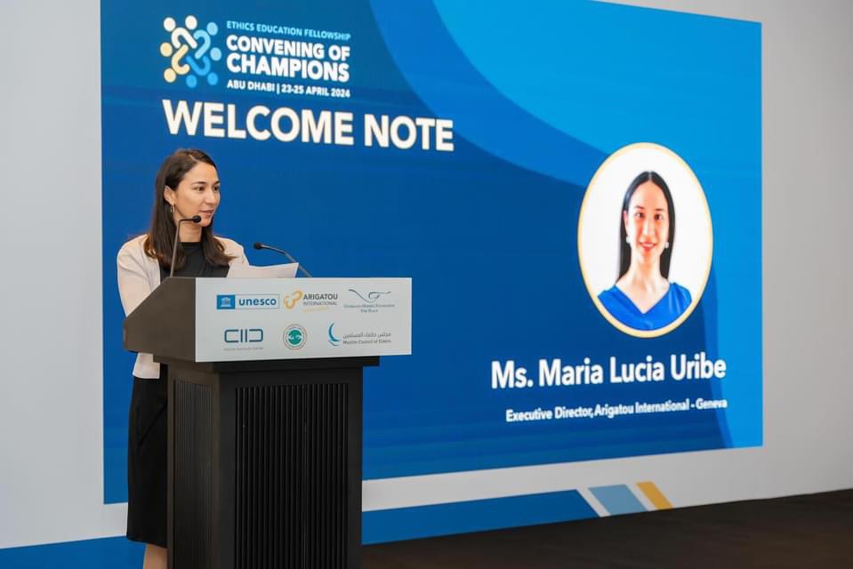 Ibu kota Emiriah Arab Bersatu, Abu Dhabi telah menganjurkan 'Convening of Champions' sebagai sebahagian daripada Program Feloship Pendidikan Etika yang dianjurkan bersama oleh Majlis Hukama Muslim, Jawatankuasa Tinggi Persaudaraan Manusia, UNESCO, Arigatou International, Pusat…