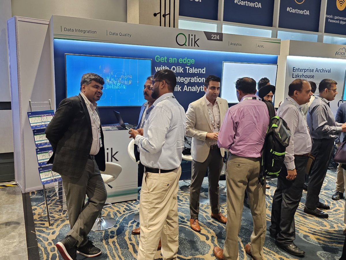 Join @qlik at the #Gartner Data & #Analytics Summit in #Mumbai to learn how to build confidence in your data integration & analytics to support all of your AI initiatives!