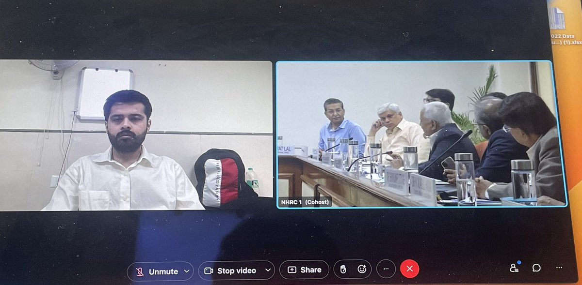 Took part in a meeting Organised by  <a href="/India_NHRC/">NHRC India</a> 

Glad to Hear that 
<a href="/NMC_IND/">National Medical Commission</a> Chairman wishes to abolish bond policy pan India.

Also, NMC has taken a positive stand on    Stipend given to interns,PGs . 

However, I have again raised the issue of  improvement in various aspects