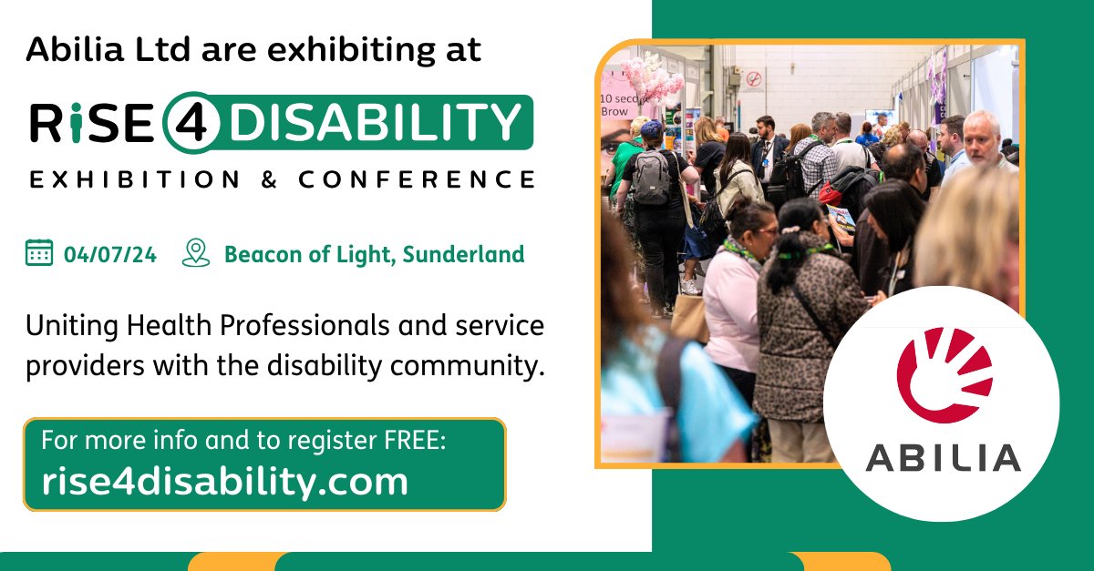 .@abilia_uk specialise in providing assessment, products and services to people with cognitive related impairments such as LD, Autism, ADHD and Dementia to lead a more independent, less stressful and more structured life. Register FREE ticket: zurl.co/6pdV