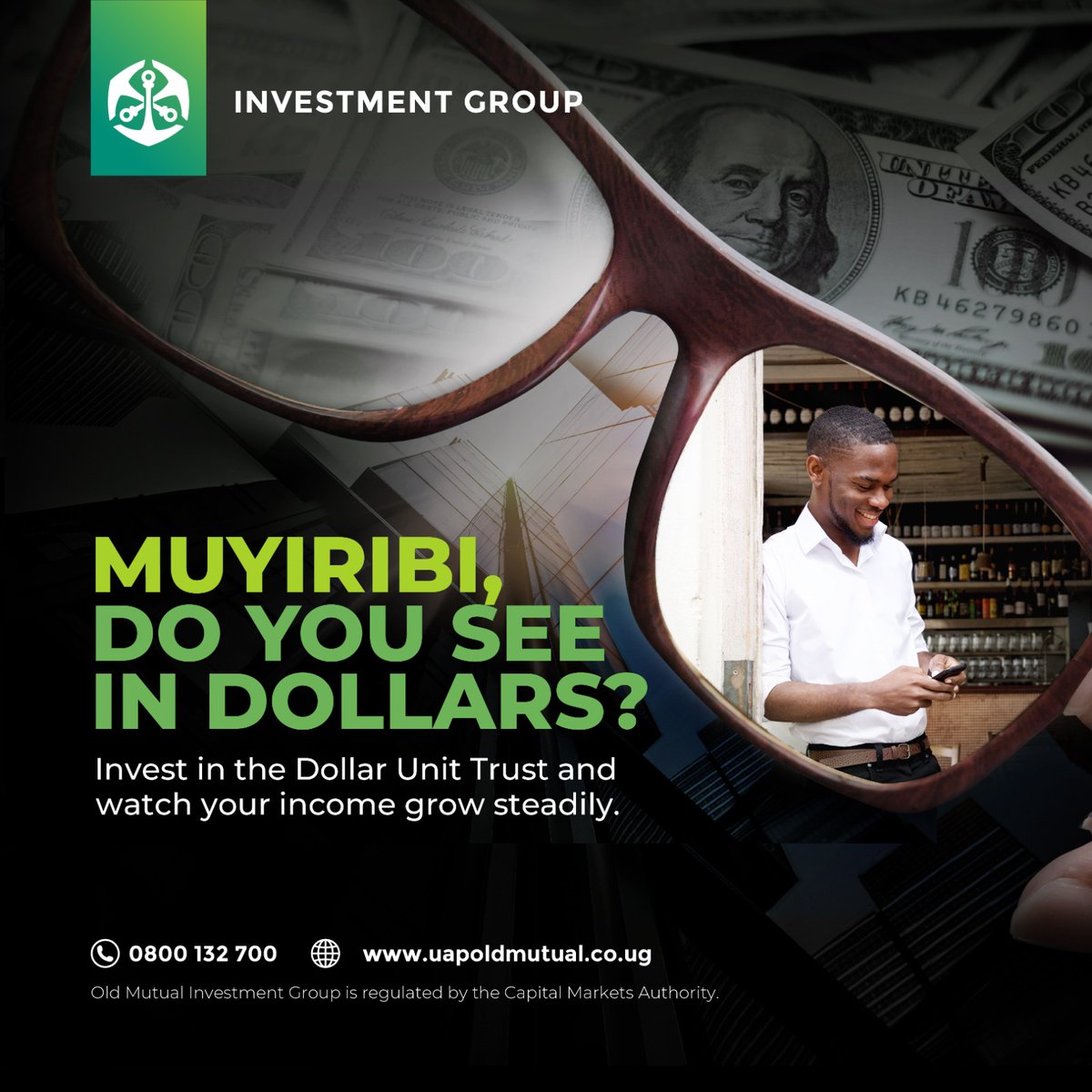 Grow your wealth with the #DollarUnitTrust Fund. Explore the advantage of Dollar-denominated earnings and watch your investments thrive with the stability and strength of the Dollar.

Call: 0800132700 to get started
#TutambuleFfena