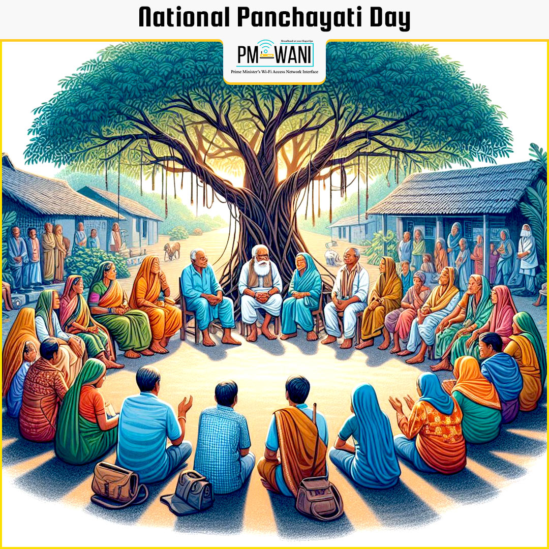 Celebrating the power of Panchayati Raj institutions in building a stronger, more inclusive India. 

PM Wani is helping bridge the digital divide and empower rural communities. #NationalPanchayatiRajDay 
#PMWANI #Election2024 #DigitalEmpowerment #RuralIndia #DataInnovation