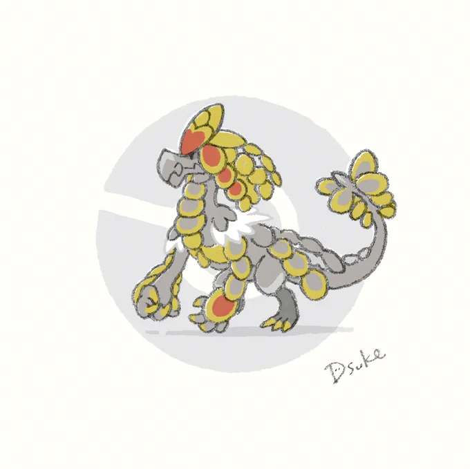 No.0782 ジャラコNo.0783 ジャランゴNo.0784 ジャラランガ#ポケモン #pokemon #fanart 