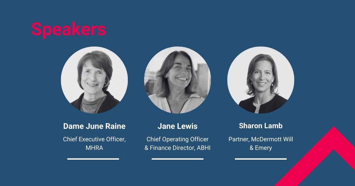 We are thrilled to unveil the first set of speakers for our #WomeninHealthTech event! 🎉 Join us in May for an inspiring chance to hear from industry leaders, including @MHRAgovuk's Dame June Raine, Sharon Lamb & ABHI's own Jane Lewis.👇 eventbrite.co.uk/e/abhi-women-i… @McDermottLaw