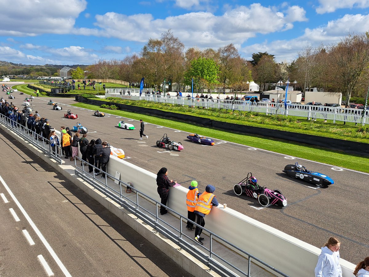 We had our boys and girls teams at Goodwood Heats for Greenpower and they did incredibly well!  Our best lap times were 6 minutes for the girls team and 6.58 minutes for the boys team.

The students were fantastic!

Miss Newman &amp; Mr Ellis