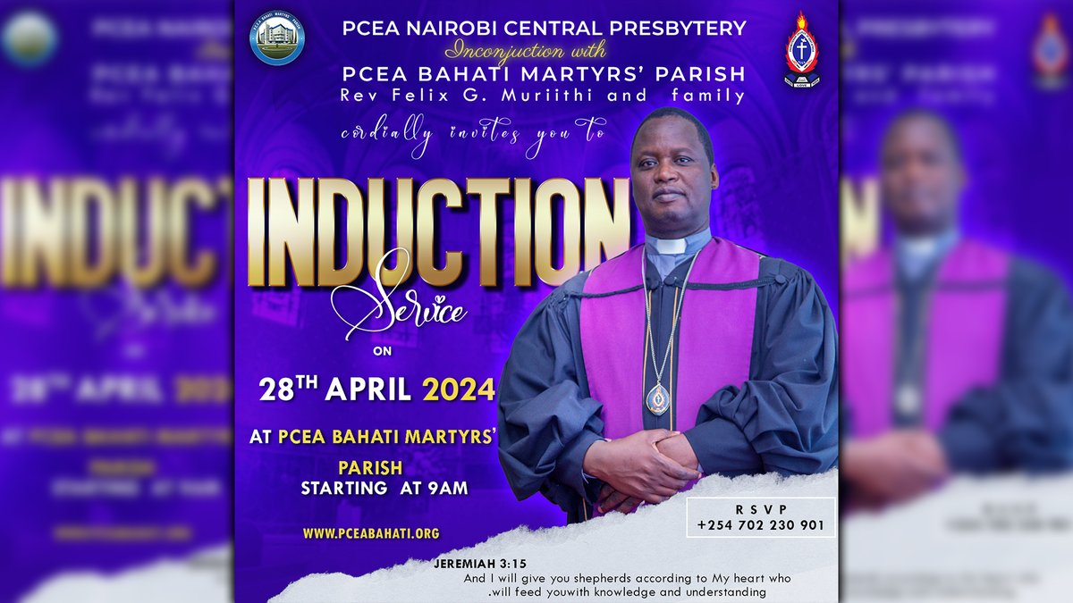 Rev. Felix G. Muriithi Induction Service youtube.com/live/4NoZzWRaS… via <a href="/YouTube/">YouTube</a>
