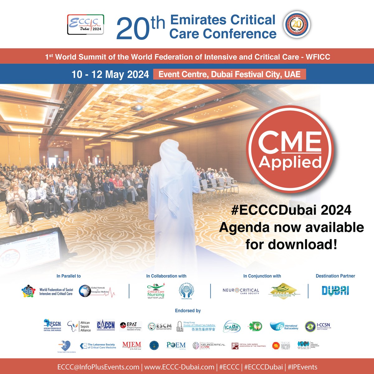 #ECCCDubai 2024 Agenda is now available for download @ bit.ly/ECCCPg #nurses #medicaltraining #medicalcourses #sonography #ultrasound #echocardiography #qualityandsafety #CriticalCareConference #IPEvents