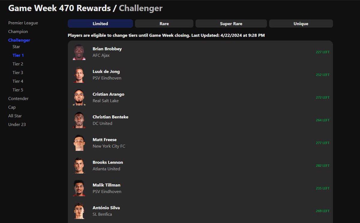 How the f*ck is Benteke in the same reward pool with Brobbey?? U are smoking some nice weed guys, not gonna lie <a href="/Sorare/">Sorare</a>, fix your game