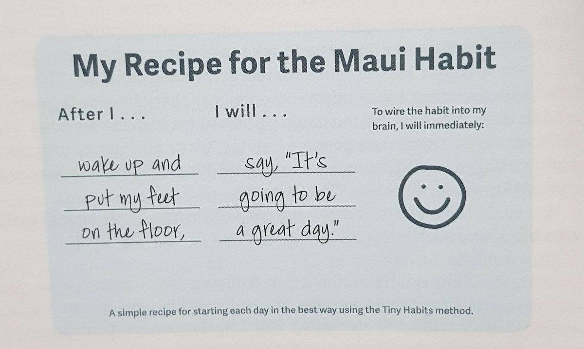 THE MAUI HABIT
Starting new habits in a tiny way helps you fit them in an already busy schedule & you can start them now. The best way is to start practicing a new habit first thing every morning. When your feet hit the floor, declare, 'Its going to be a great day.'😊
#tinyhabits