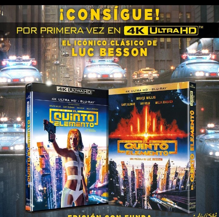 #Cine: Mañana ya tendreis disponible por primera vez en 4KUltraHD #ElQuintoElemento, para celebrarlo tenemos #Sorteo de 3 unidades. - Rt este tweet -Seguir a @divisahomevideo y @Olescreen1 -Mencionar a un amig@ Ganadores el 29 de Abril