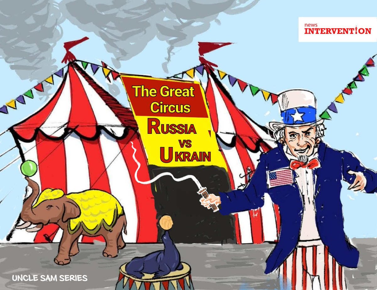 NewsIntervene's tweet photo. Uncle Sam enjoy his GREAT CIRCUS
#UncleSamSeries #UnitedStates #JoeBiden #Russia #Ukraine #UkraineRussiaWar #NewsIntervention https://t.co/tusg4zcGTS