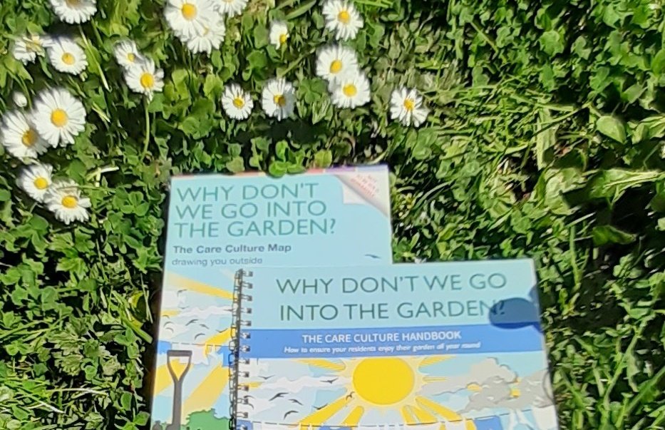 Delivery in person of The Care Culture Map and Handbook packs for a #carehome group today. Looking forward to sharing what makes actively used #gardens.  What's stopping you getting into the garden more? #culturechange #gardendesign