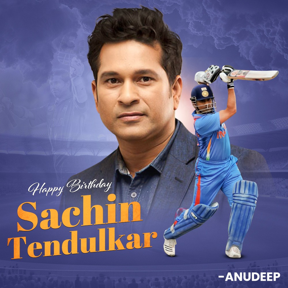 Warmest wishes to the man who captured the hearts of millions with his brilliance and humility. Happy Birthday, legend, @sachin_rt #HappyBirthdaySachin #GodOfCricket
