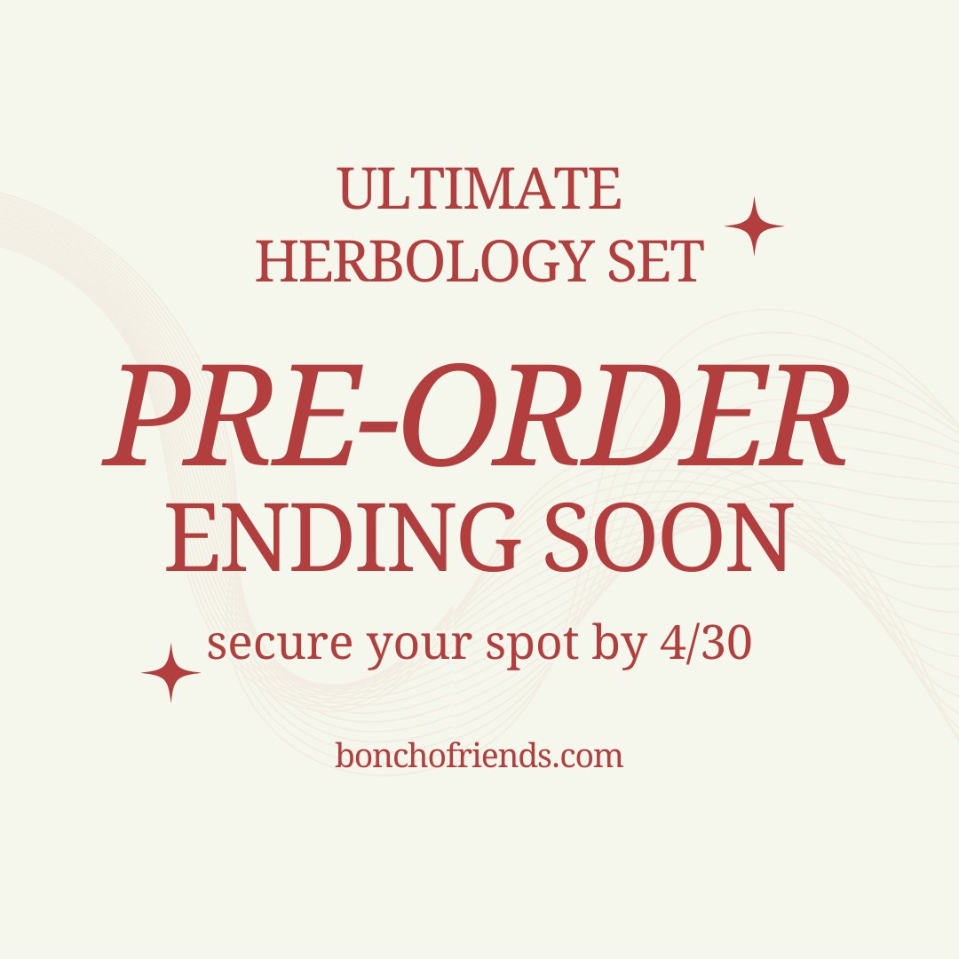 Pre-Order by 4/30/2024 and save 30% OFF
Ultimate Herbology Set

bonchofriends.com/products/ultim…

#shop #chinesemedicine #study #cards #tcmstudent #acupuncturist #herbology #herb #herbalmedicine