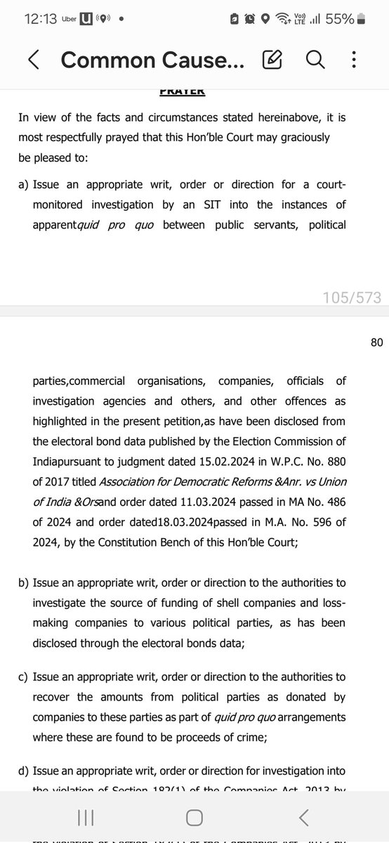 poonamjourno's tweet photo. A petition has been filed by @pbhushan1 's team in the #SupremeCourtOfIndia demanding a Court monitored investigation into alleged quid pro quo cases between corporates and political parties in the #ElectoralBondsScam https://t.co/o9CTJ5osLI