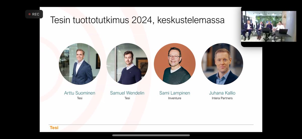 📣Tesin @TesiFII tuore tuottotutkimus suomalaisista pääomasijoitusrahastoista: ☀️Tuotot yhä erittäin hyviä suhteessa listattuun markkinaan ☀️Suomen tuottotaso pärjää hyvin Eurooppa-tasolla Kiitos keskustelusta @slam70 @InventureVC ja Juhana, Intera! tesi.fi/tiedote/tuotto…