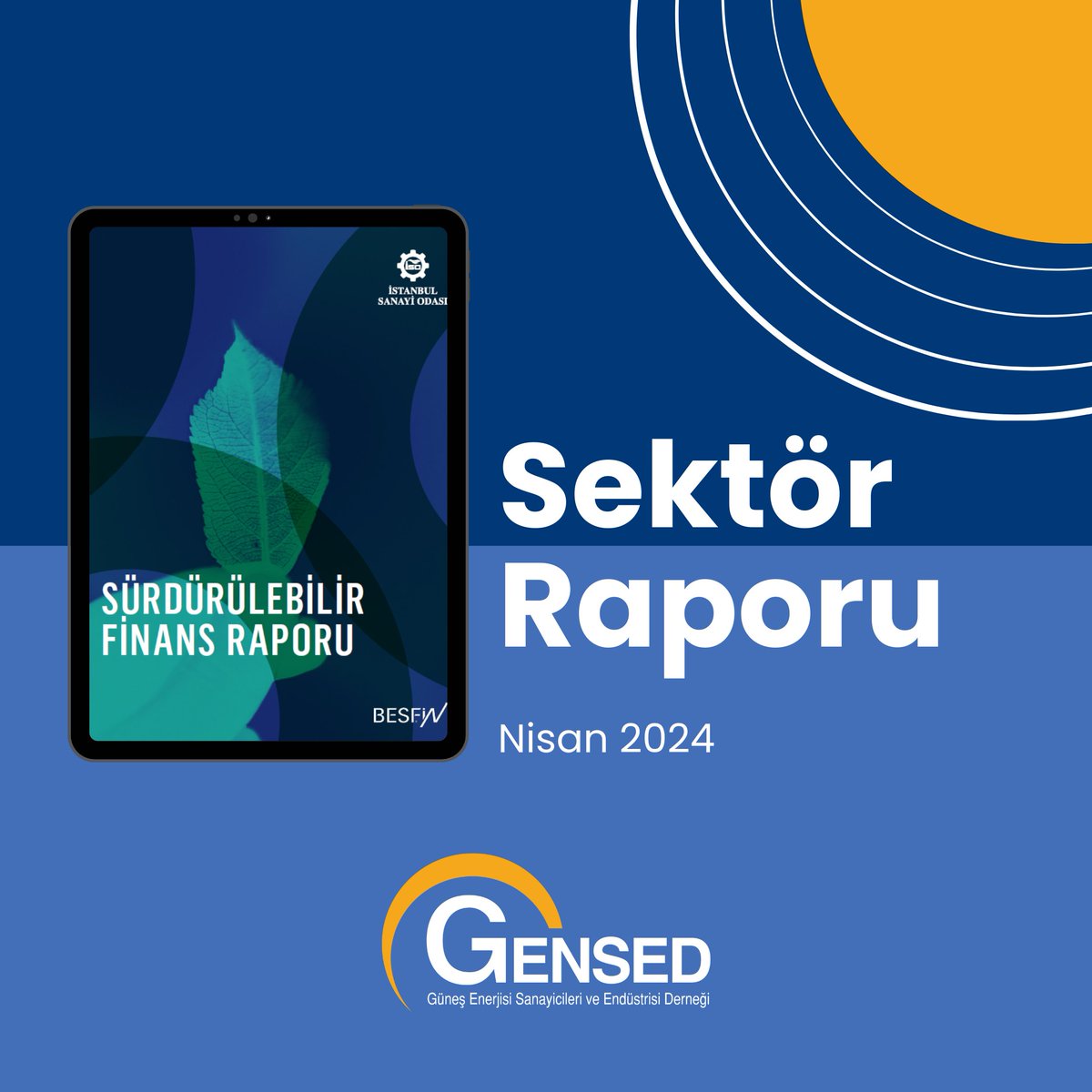 İstanbul Sanayi Odası 'Sürdürülebilir Finans Raporu' yayınladı!

Raporu okumak için: gensed.org/bilgi-bankasi/…

#GENSED #GüneşEnerjisi #Solar #SolarEnerji #SolarPanels #PV #Photovoltaic #GES #YenilenebilirEnerji #TemizEnerji #Enerji #Energy #SolarEnergy #EnergyTransition