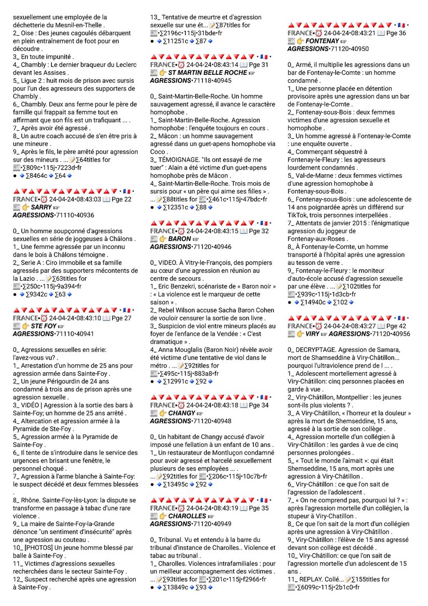 veillet_s's tweet photo. 👇👀📰👉 #TitlesPresseInfos #agressions à
🏘 #LOCHE #CHALONSURSAONE #LUX #STREMY #BAUGY #BRIANT #CERON #CHAMBILLY #SARRY #STEFOY #STMARTINBELLEROCHE #BARON #CHANGY #CHAROLLES #FONTENAY #VIRY #CHASSY #CLESSY #GUEUGNON #GEANGES #BOURBONLANCY #CHALMOUX #MONT #CHAGNY ++ https://t.co/fodzaBFAJq