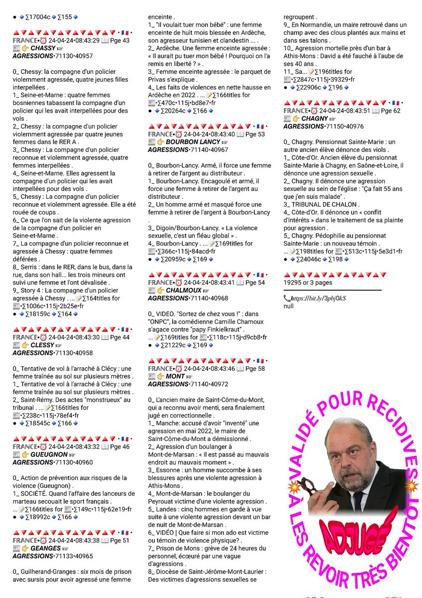 veillet_s's tweet photo. 👇👀📰👉 #TitlesPresseInfos #agressions à
🏘 #LOCHE #CHALONSURSAONE #LUX #STREMY #BAUGY #BRIANT #CERON #CHAMBILLY #SARRY #STEFOY #STMARTINBELLEROCHE #BARON #CHANGY #CHAROLLES #FONTENAY #VIRY #CHASSY #CLESSY #GUEUGNON #GEANGES #BOURBONLANCY #CHALMOUX #MONT #CHAGNY ++ https://t.co/fodzaBFAJq