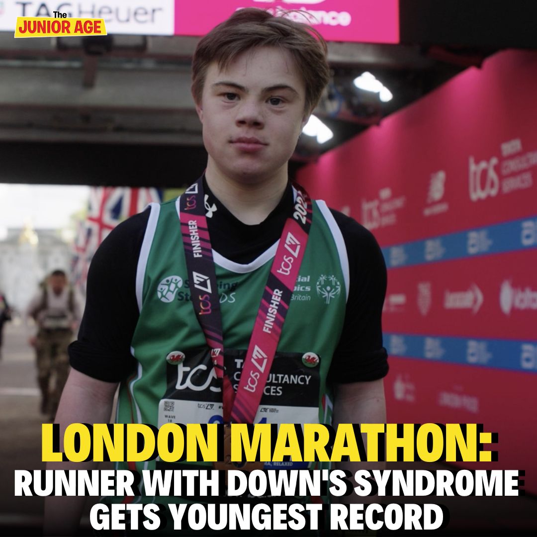 A teenage runner with #Downssyndrome has made history as the #youngestperson in his learning disability category to complete a marathon. #LloydMartin is 19 yrs old & his family is from Cardiff. #GuinnessWorldRecords created the challenge for Lloyd & awarded him a certificate.