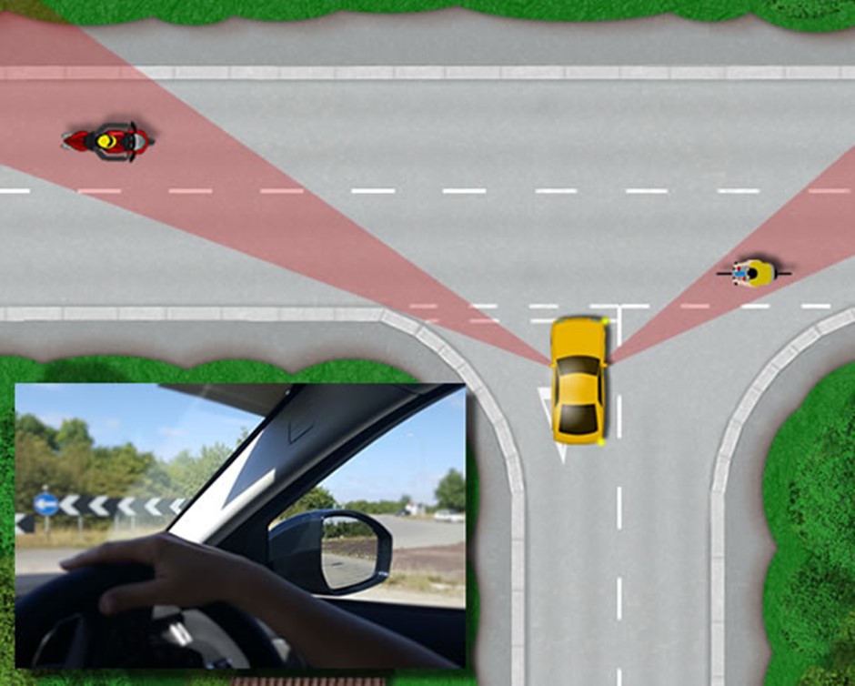 Drivers always #TakeAnotherLook for cyclists and motorcyclists, who may be approaching faster than you think. Not taking time to ensure it’s clear combined with hazards such as A-pillar blind spots can result in collisions>>> sharetheroadtozero.com/blind-spots-ch… @NIRoadPolicing @BelHarPolice