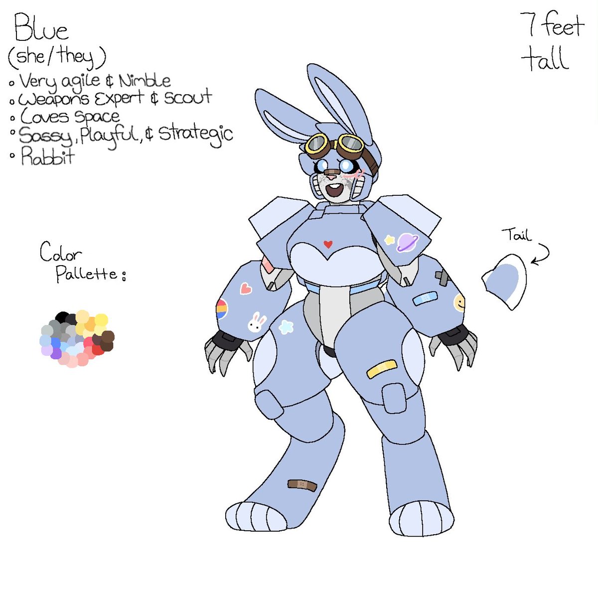 💙Bnuy!1!💙
guys- send me your transformers ocs or ocs in general cuz I wanna do a height comparison between them and Blue- I thought it'd be cute- por favor 🙏

#transformersoc 
#transformers
#tfoc