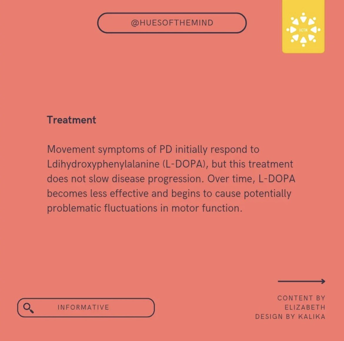 Shining a lifht on Parkinson's disease. Swipe to learn more about it💡

#parkinsondisease #knowyourhealth #mentalhealth #Neurology #MentalHealthAwareness